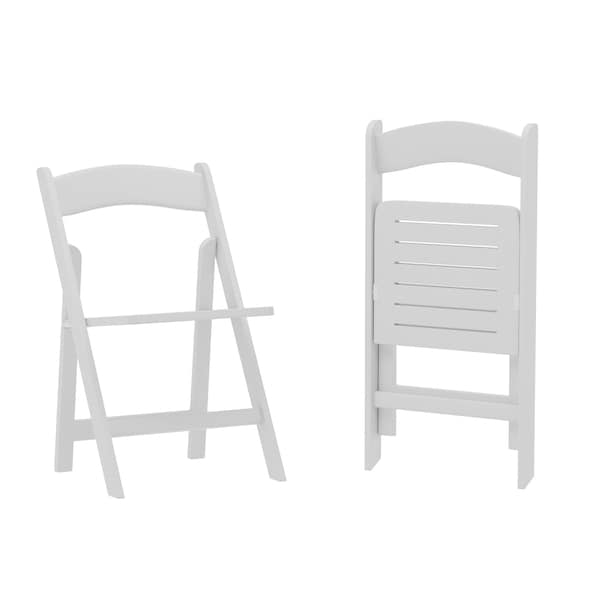Flash Furniture Holden Commercial Grade White Solid Wood Folding Dining Chair, 2PK 2-ZH-8005-3-WHT-GG - main